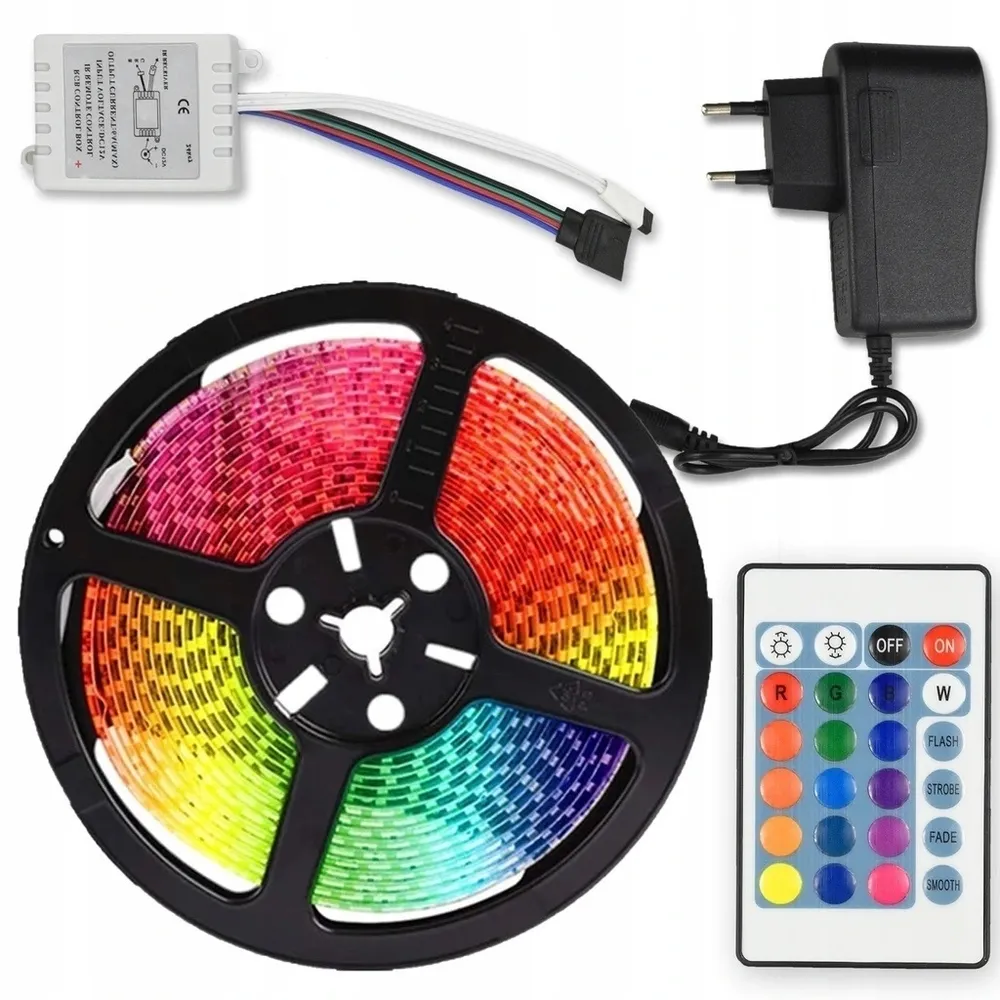 Светодиодная лента 5м RGB USB