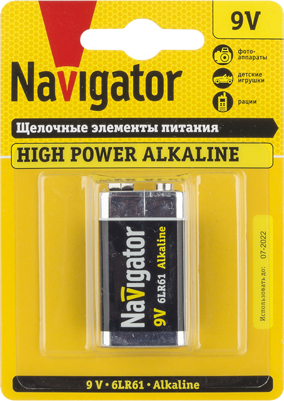 Элемент питания NAVIGATOR (крона)