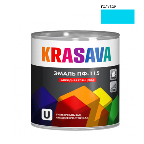 Эмаль ПФ-115 Голубая КРАСАВА 2,7кг