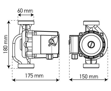 Насос циркул. KOER CR-25/8-180