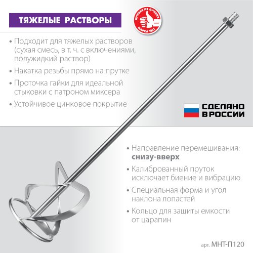 Миксер для М14 ЗУБР Ф120
