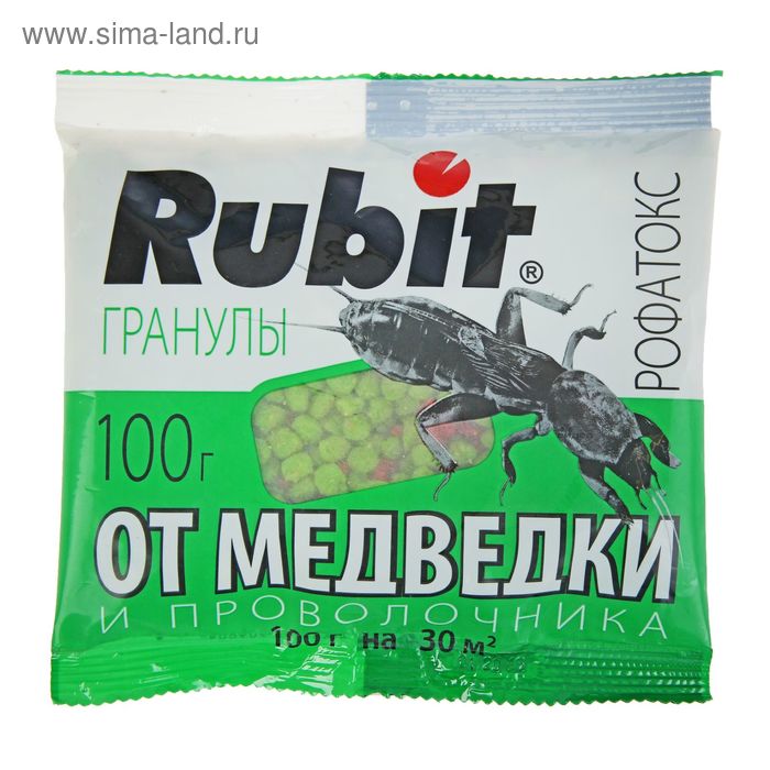 Гранулы от медведки и проволочника Рубит РОФАТОКС 100г