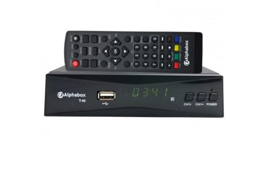 Цифровая приставка ALPHABOX T45 DVB-T2  HQ (+ интернет)