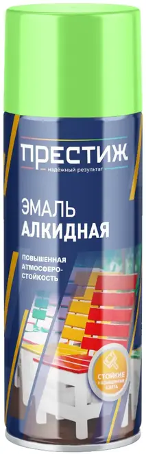 ПРЕСТИЖ аэрозоль эмаль СВЕТЛО-ЗЕЛЕНАЯ