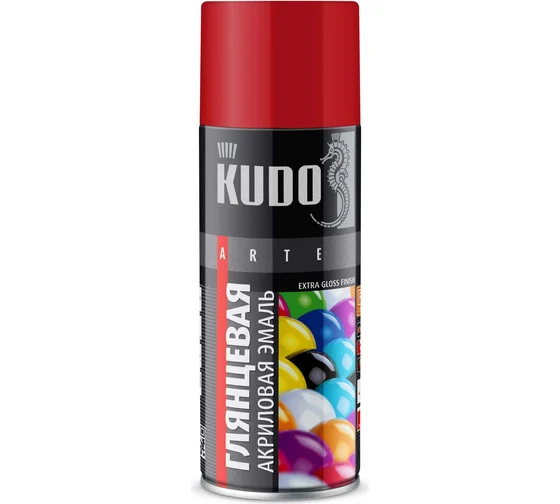 КУДО ЭМАЛЬ КРАСНАЯ АКРИЛОВАЯ ГЛЯНЦЕВАЯ А3020