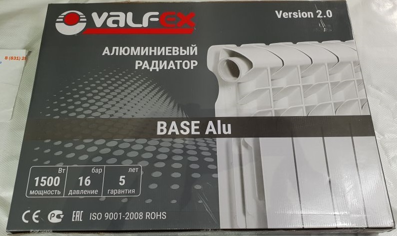 Радиатор  Valfex BASE 1 секция биметалл