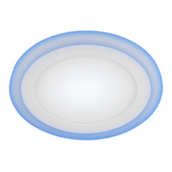 Св-к LED круглый 3-6 с син. подсветкой