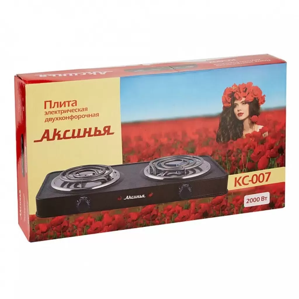 Плита Аксинья КС-007 спираль двойн.