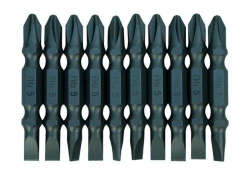 Биты РН2хSL5х50мм, сталь Сrv, С МАГНИТН/ 10шт Sturm
