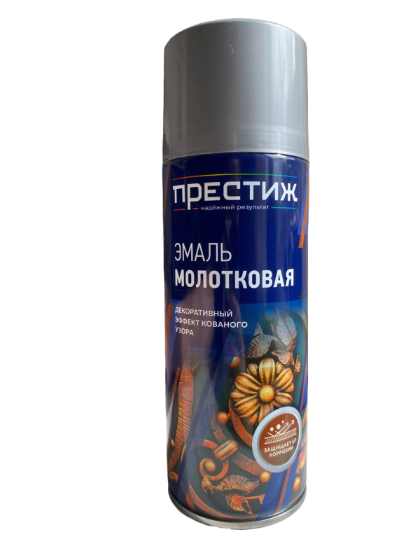 ПРЕСТИЖ аэрозоль молотковая 3в1 СЕРЕБРИСТО-СЕРАЯ