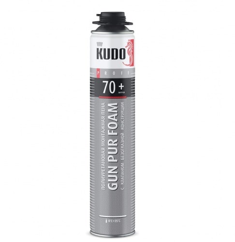 Пена полиуретановая монтажная KUDO PROFF 70+