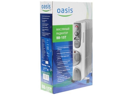 Обогреватель масляный OASIS ВВ-15т