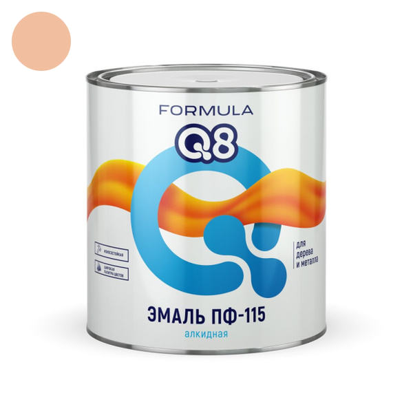 Эмаль ПФ-115 Кремовая ФОРМУЛА Q8 0,4кг