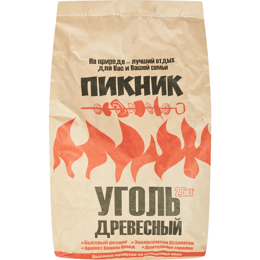 УГОЛЬ ДРЕВЕСНЫЙ 2,5 КГ