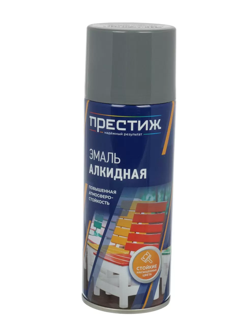 ПРЕСТИЖ аэрозоль эмаль ТЕМНО-СЕРАЯ