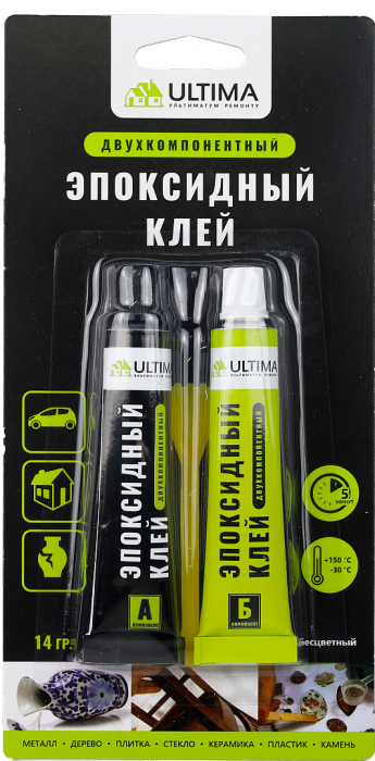 Клей эпоксидный 7+7гр ЧЕРНЫЙ