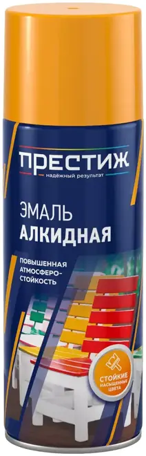 ПРЕСТИЖ аэрозоль декор эмаль металлик СЕРЕБРО