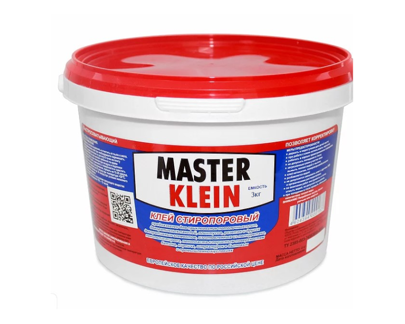 Клей для пот.покр. стиропоровый  3,0кг Master Klein
