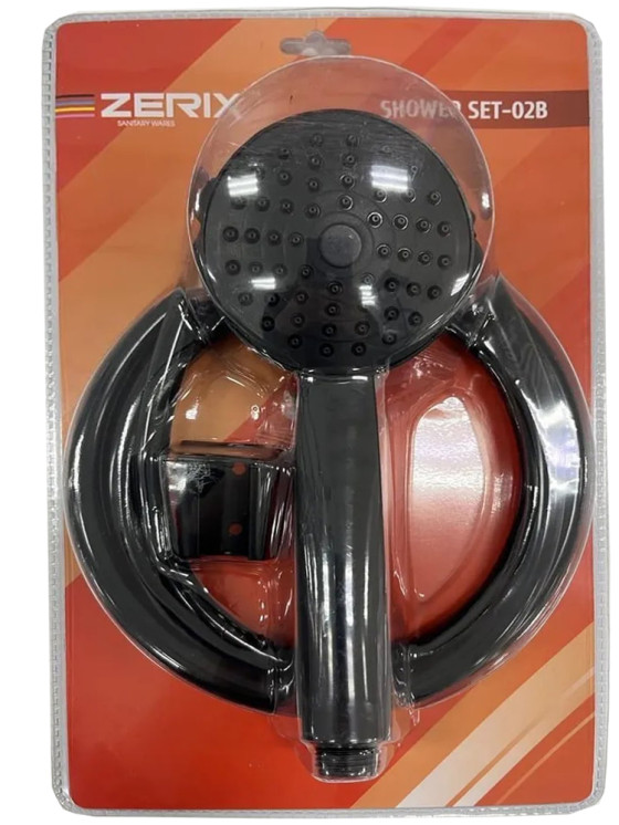 Набор  ZERIX СЕТ-02(SET-02W) шланг, лейка, кронштейн