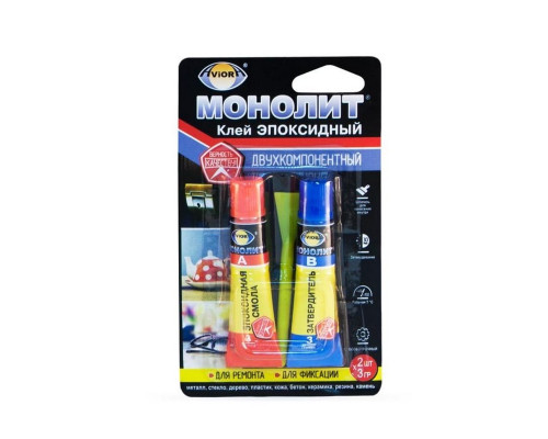 Клей эпоксидный двухкомпон. AVIORA-МОНОЛИТ 3+3г