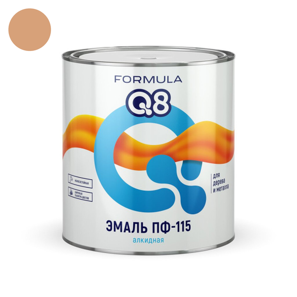 Эмаль ПФ-115 Бежевая ФОРМУЛА Q8 0,4кг