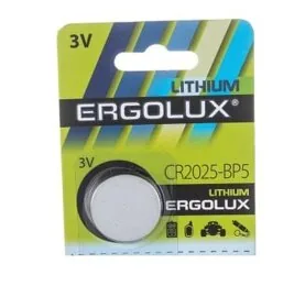 Ergolux Батарейка литиевая CR2025 BР5 3в