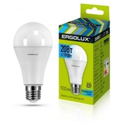 Лампа Ergolux led A65 20W E27 4K