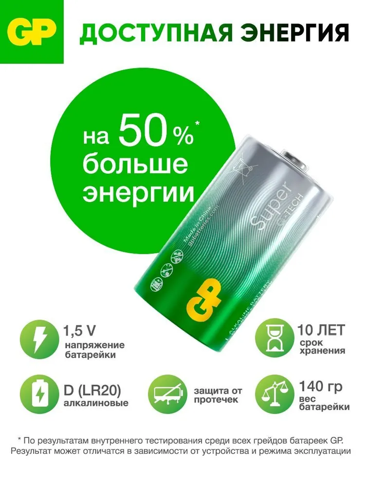 Батарейка GP R20
