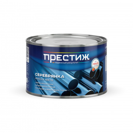Краска МА-15 серебрянка 0,3кг ПРЕСТИЖ