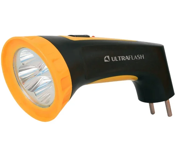Фонарь 3804М 4LED черн/желт
