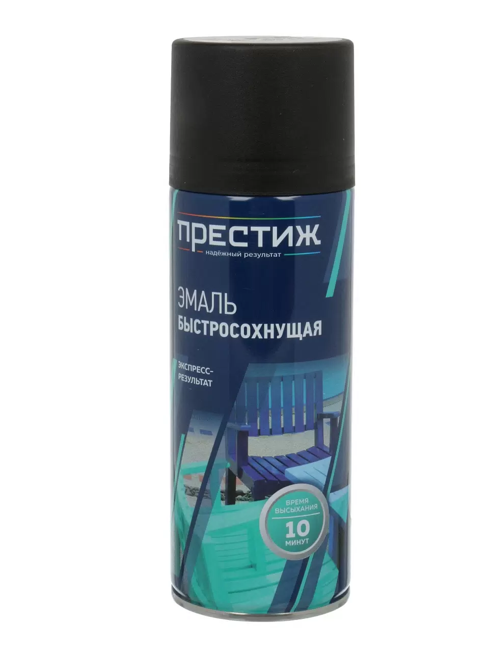 ПРЕСТИЖ аэрозоль эмаль акриловая ЧЕРНАЯ МАТОВАЯ