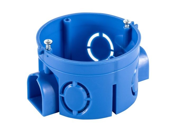 Установочная коробка СП D60х40мм, саморезы, стыковочные узлы